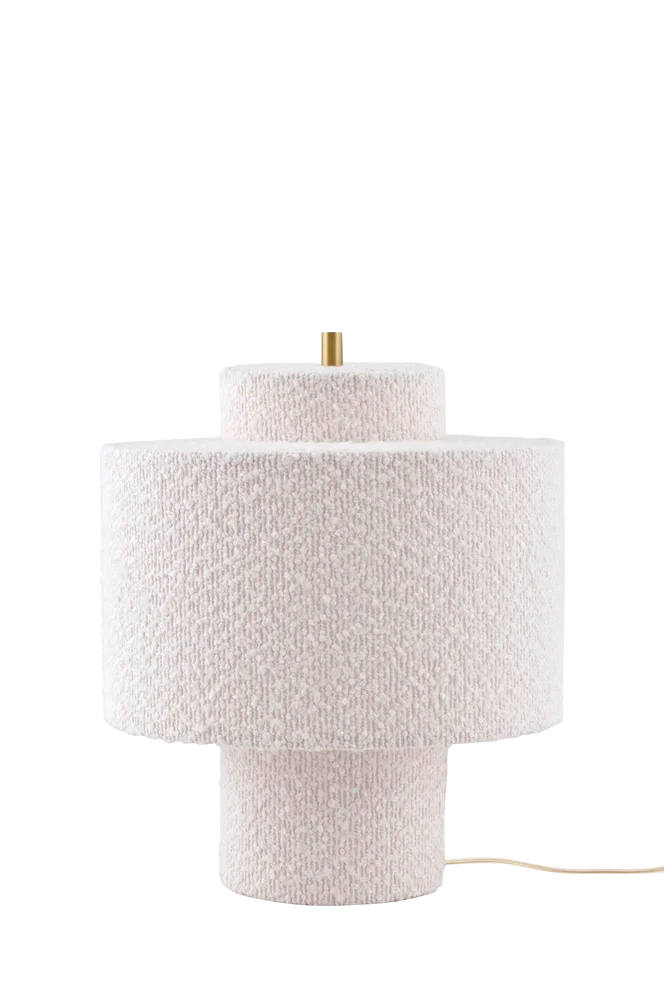 Bordlampe Noah 25 Hvit bouclé – Hvit – Belysning | m v:9086574 Bordlampe Noah 25 Hvit bouclé – Hvit – Belysning | m v:9086574