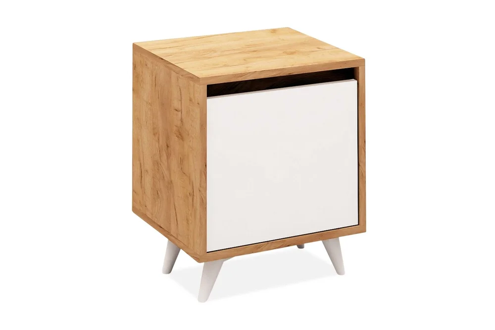 Mod Design Nattbord 45 cm med Oppbevaring Hvitt Skap v:5293418