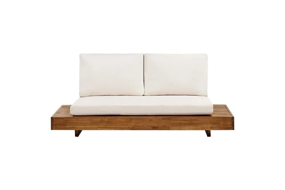 2-sitssoffa Beliani Marettimo Light wood, White v:9639226 2-sitssoffa Beliani Marettimo Light wood, White v:9639226