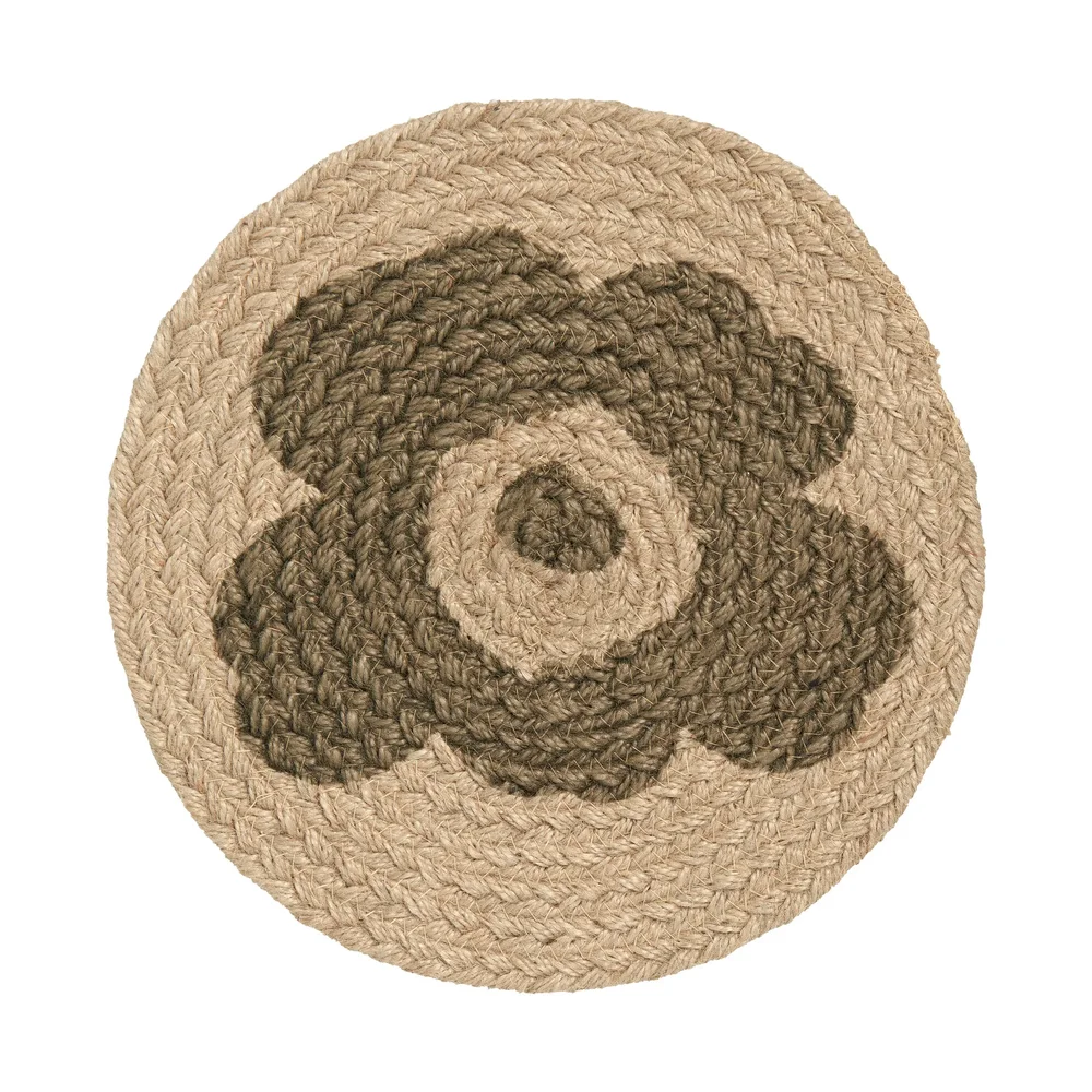 Unikko grytelapp jute Ø 25 cm v:3671599