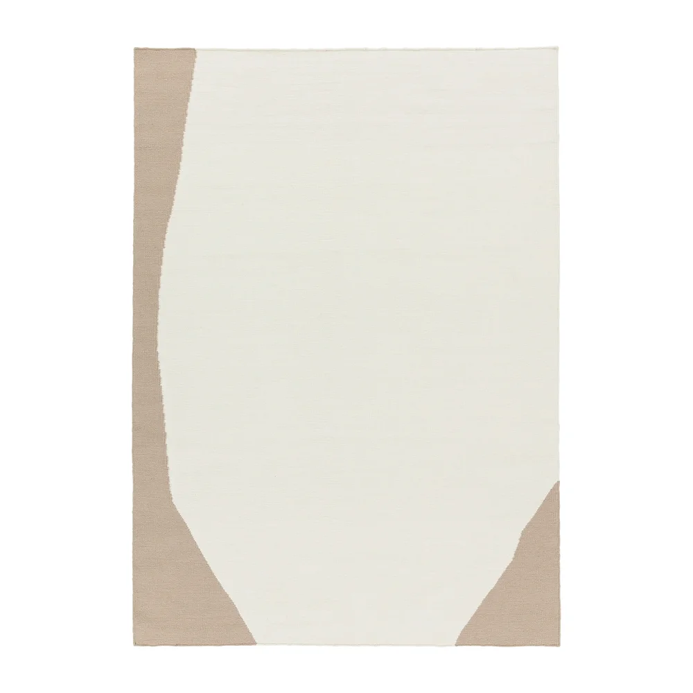 Flow ullteppe hvit-beige v:3127199
