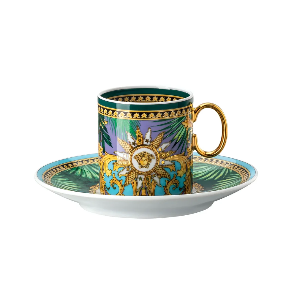Versace Jungle Animalier espressokopp med fat v:5725798
