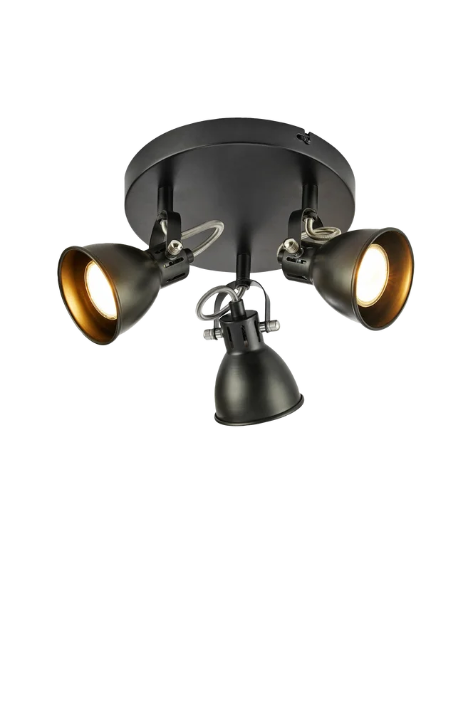 Taklampe Mion 3L – Svart – Belysning | m v:7730695 Taklampe Mion 3L – Svart – Belysning | m v:7730695