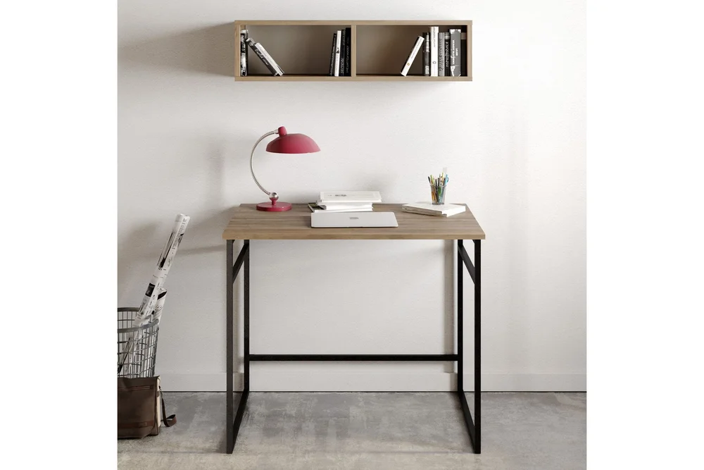 Klingbo Skrivebord 90 cm med Oppbevaring Vegghylle v:9543436 Klingbo Skrivebord 90 cm med Oppbevaring Vegghylle v:9543436