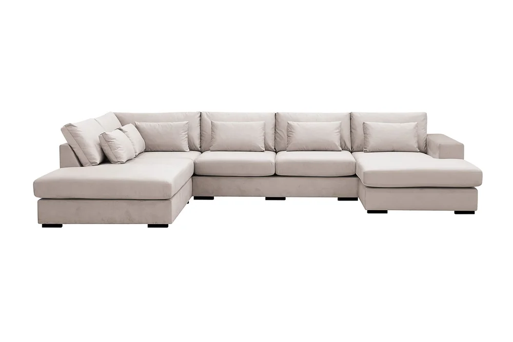 Grande 5-seters U-Sofa med Divan Høyre v:9758730