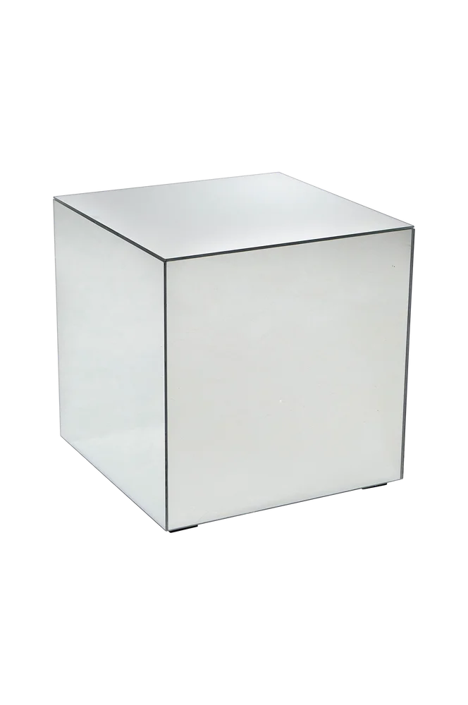 Sidebord Kub med speilglass – Transparent m v:6978919 Sidebord Kub med speilglass – Transparent m v:6978919