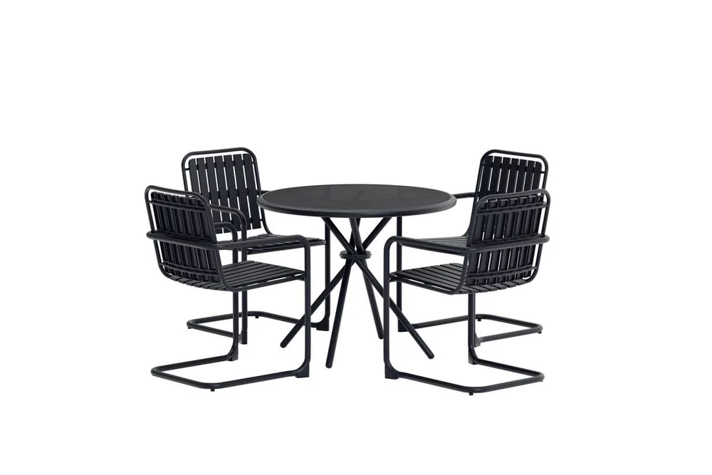 Chios spisegruppe 90 cm med 4 stoler utendørs v:8026958 Chios spisegruppe 90 cm med 4 stoler utendørs v:8026958