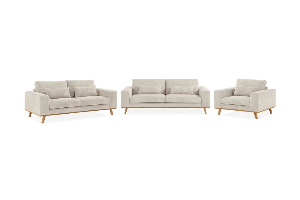 Copenhagen Sofagruppe 3-seter + 2-seter Sofa + Lenestol i Manchester v:4099408