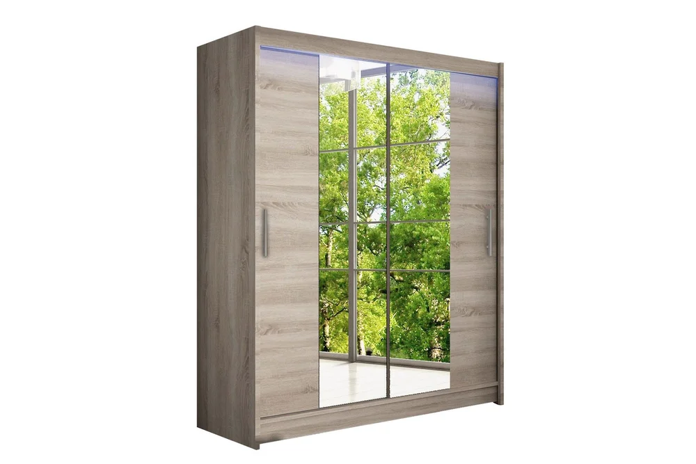 Leila Garderobe med Speil 150x200 cm v:6559955
