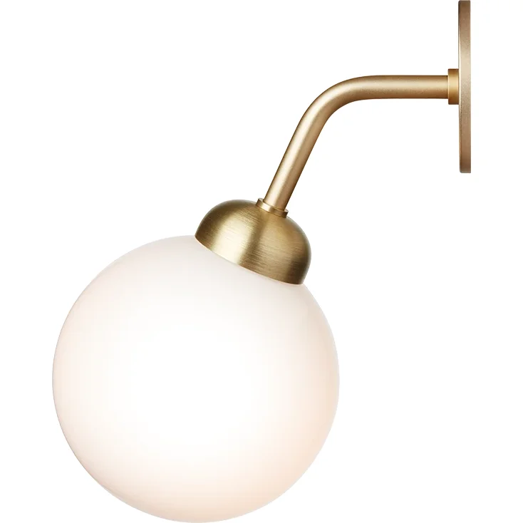 Apiales Vegglampe Integrert, Messing / Opal v:658994 Apiales Vegglampe Integrert, Messing / Opal v:658994