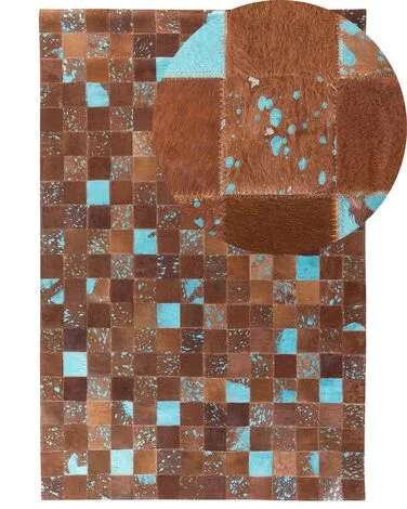 Teppe ALIAGA Brun 160 x 230 cm Ekte skinn v:7529926 Teppe ALIAGA Brun 160 x 230 cm Ekte skinn v:7529926
