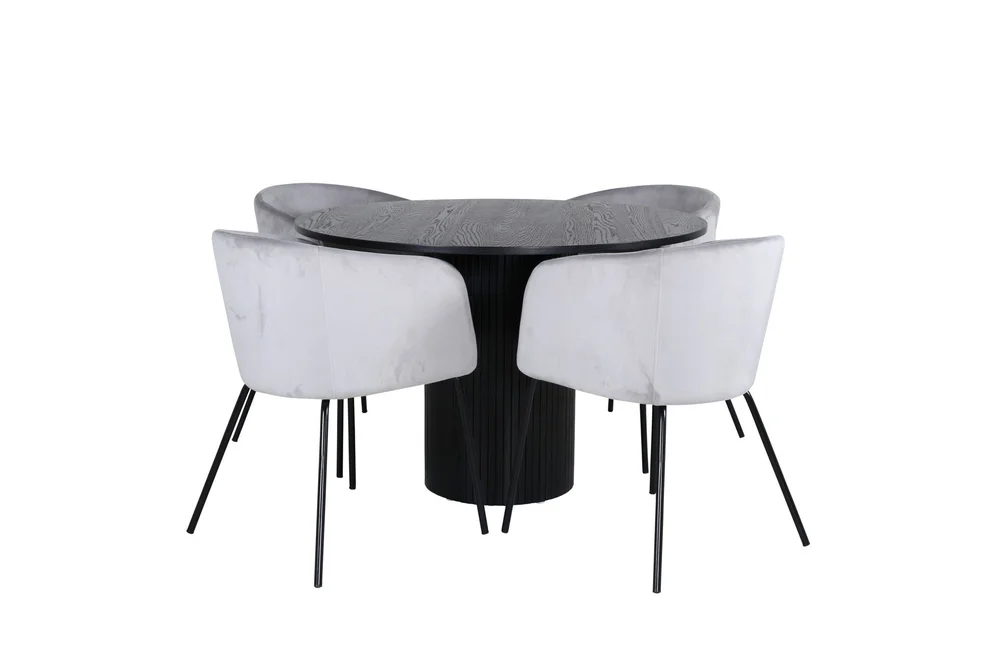 Bianca Matgruppe 110 cm Rund med 4 Berit stoler v:7377251 Bianca Matgruppe 110 cm Rund med 4 Berit stoler v:7377251
