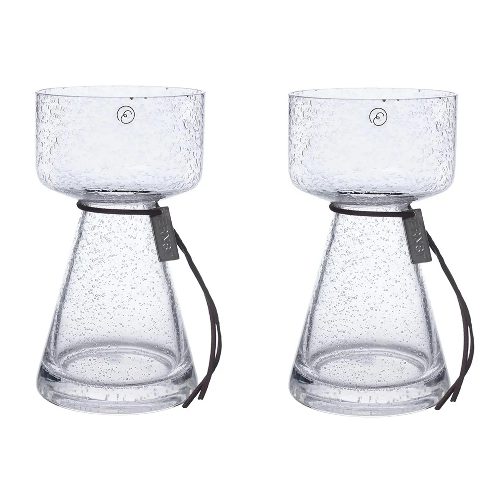Bulb Vase With Bubbly Glass H15 cm, 2-pack v:3561489 Bulb Vase With Bubbly Glass H15 cm, 2-pack v:3561489