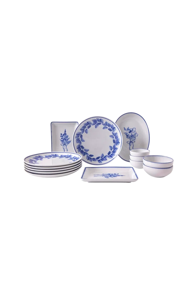 Frokostsett (14 deler) Amias – Blå – Kjøkken & husholdning | m v:3478430 Frokostsett (14 deler) Amias – Blå – Kjøkken & husholdning | m v:3478430