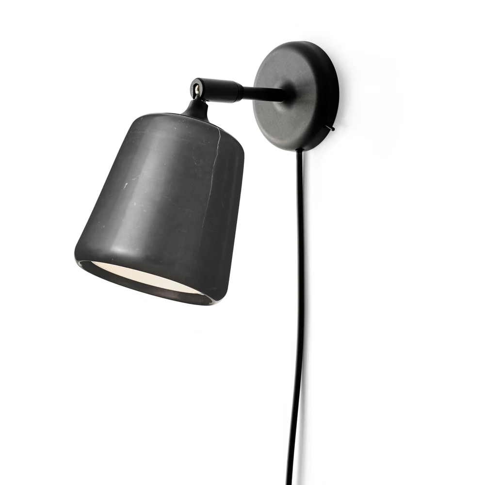Material Vegglampe, Svart Marmor v:416084 Material Vegglampe, Svart Marmor v:416084