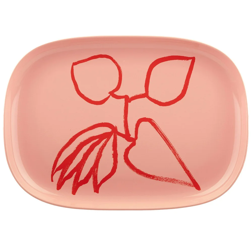 Ukonhattu Serveringsfat Salmon Red, 23×32 cm v:8025643