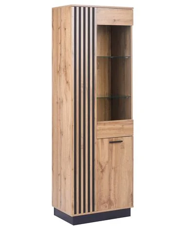 Skap med glassdører MANAIA 60 cm Brun v:3067352