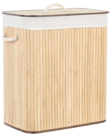 Skittentøyskurv KANDY Bambus Lysebrun 100 L v:984301
