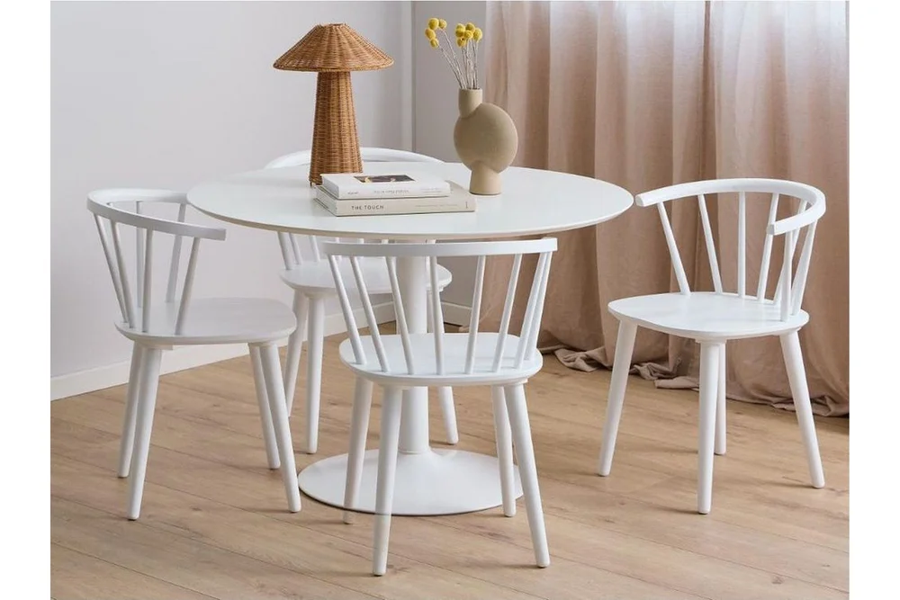 Ibiza Spisegruppe Rund 110 Cm + 4 Spisestuestoler v:8663979