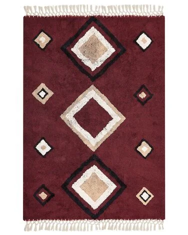 Teppe SIIRT Rød 160 x 230 cm Bomull v:2245912