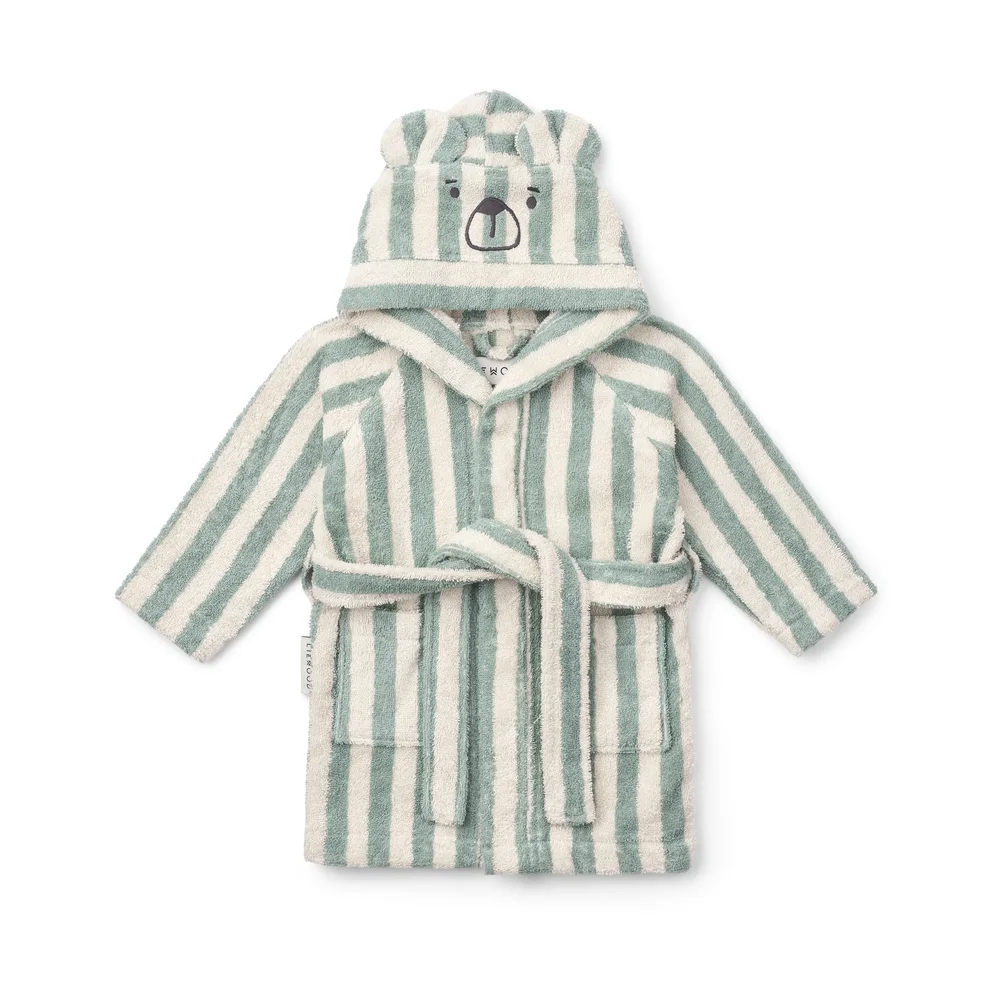 Lily badekåpe peppermint creme de la creme stripe v:5048801