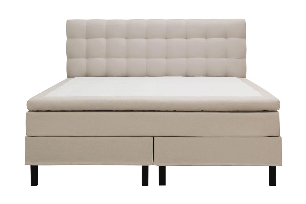 HVILA Classic komplett sengepakke 160x200 cm kontinentalseng med rutet sengegavl v:9687320