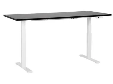 Elektrisk justerbart skrivebord DESTINES 180 cm 80 cm Svart/hvit v:2917034