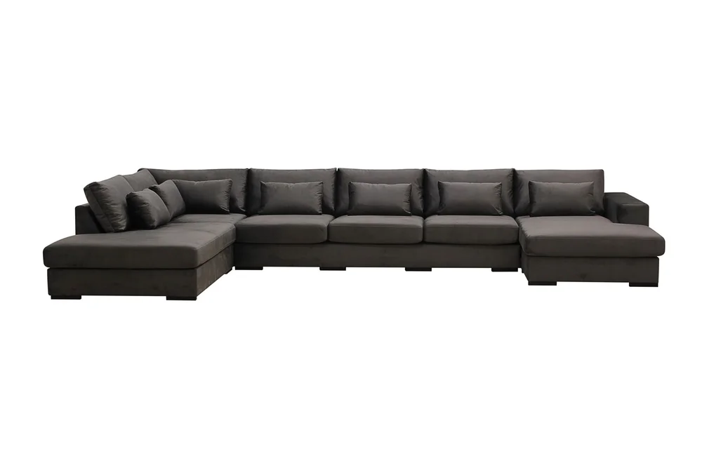 Grande 6-seters U-Sofa med Divan Høyre v:7635942 Grande 6-seters U-Sofa med Divan Høyre v:7635942