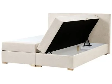 Kontinentalseng med oppbevaring MAJOR Lys beige 180 x 200 cm v:163991 Kontinentalseng med oppbevaring MAJOR Lys beige 180 x 200 cm v:163991