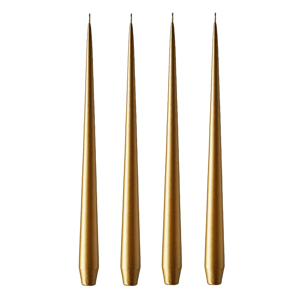 ester & erik lys 42 cm 4-pakning metallic v:8668205 ester & erik lys 42 cm 4-pakning metallic v:8668205