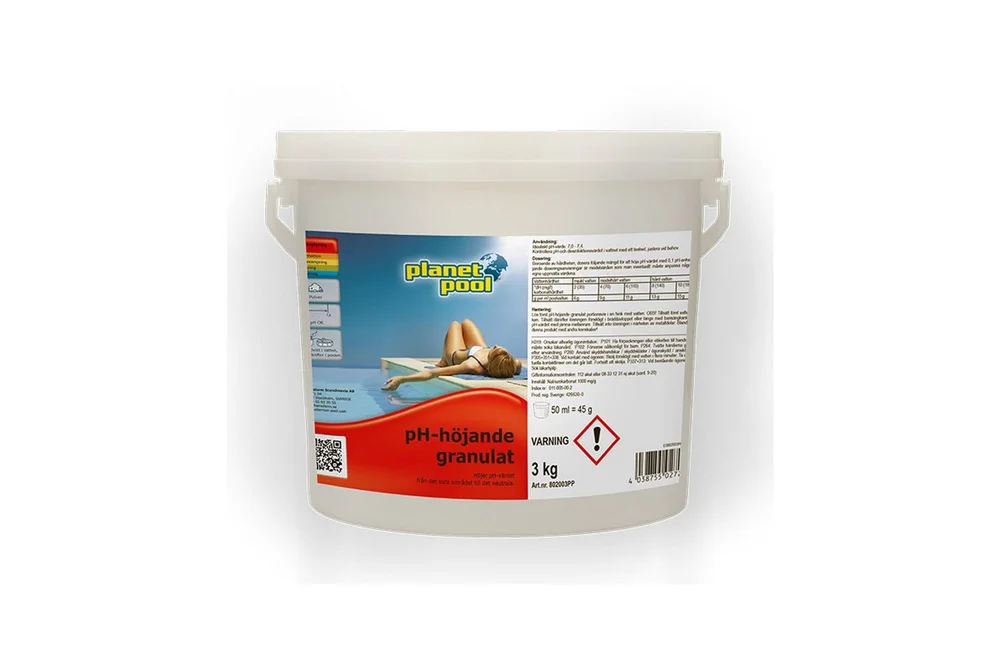Annet friluftsliv Planet Pool Vannpleie Planet Pool øker pH granulat 3 kg v:8238177 Annet friluftsliv Planet Pool Vannpleie Planet Pool øker pH granulat 3 kg v:8238177
