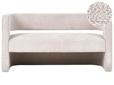 Sofa 2-seters VIDSEL Chenille Beige v:2862015