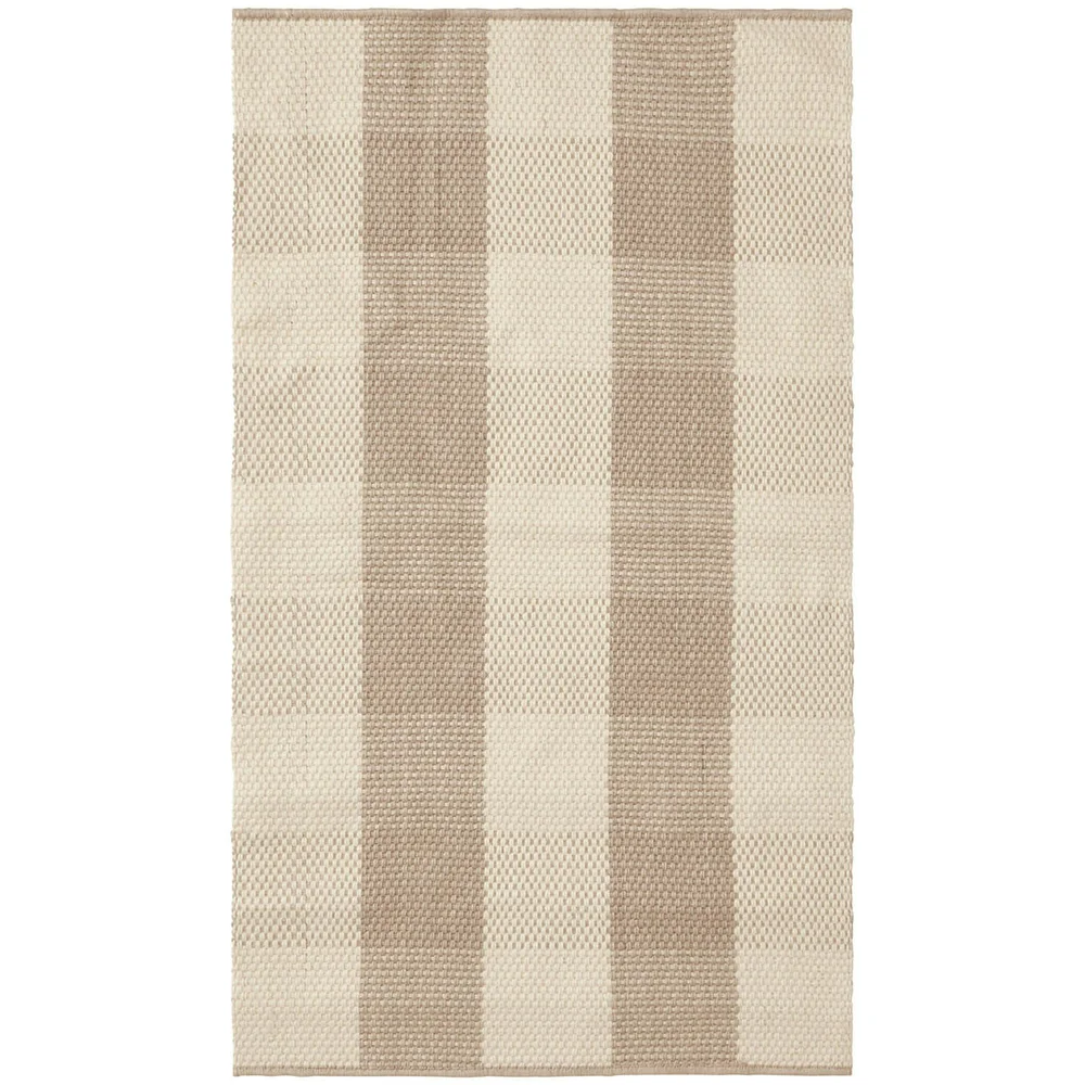 Checked Jute Teppe 70×130 cm, Beige/Naturlig v:6191131 Checked Jute Teppe 70×130 cm, Beige/Naturlig v:6191131