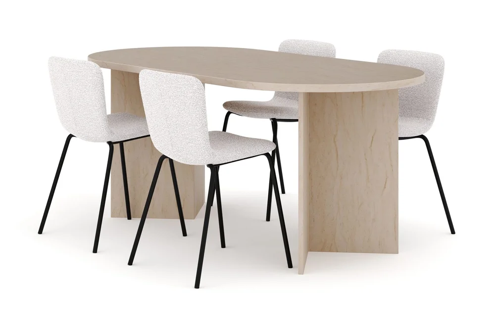 Dano Spisebord 180 cm med 4 Katy Spisestoler v:4712202 Dano Spisebord 180 cm med 4 Katy Spisestoler v:4712202