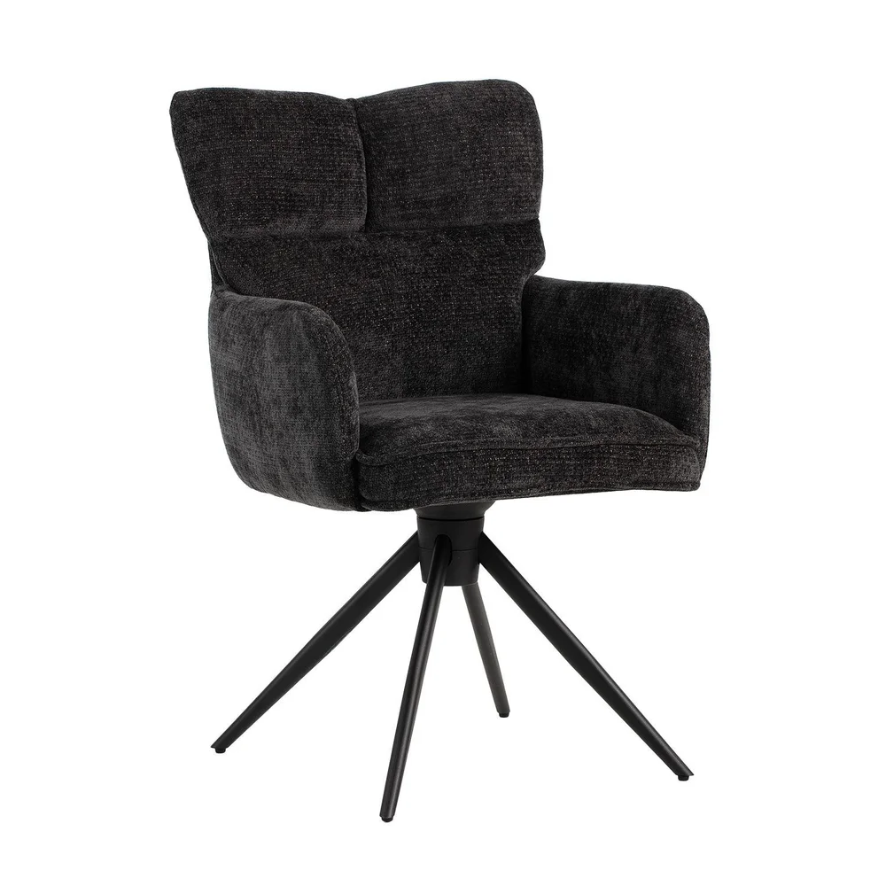 Stol HOME4YOU Lorena svingbar Grå v:8350575