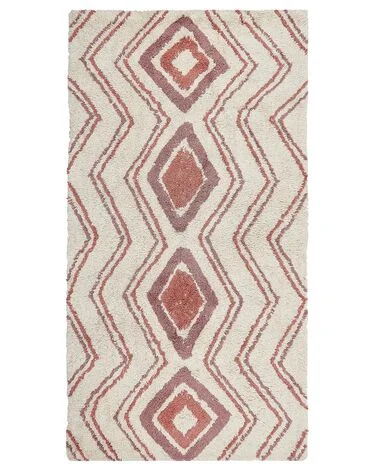 Teppe KASTAMONU Beige 80 x 150 cm Bomull v:6206773