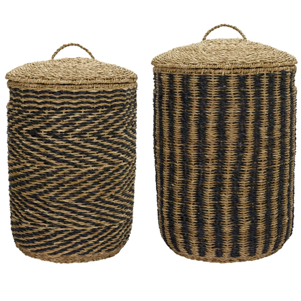 Cesto Oppbevaringskurv 2-pk, Sort/Naturfarget v:7832204 Cesto Oppbevaringskurv 2-pk, Sort/Naturfarget v:7832204
