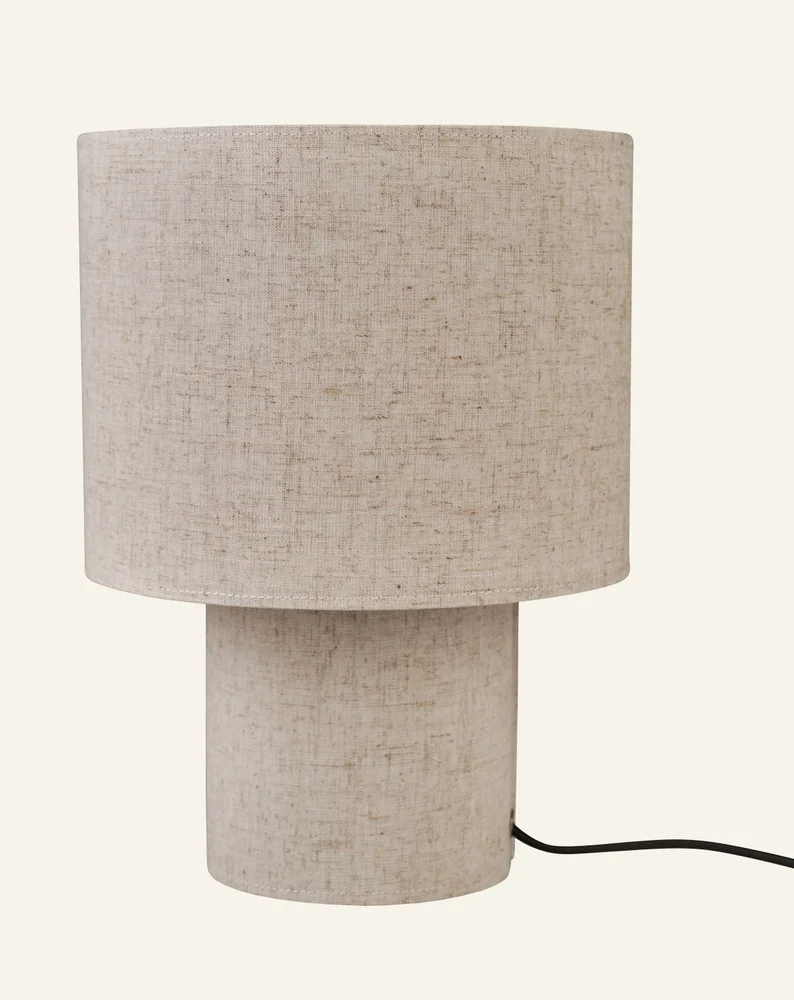 Bordlampe beige - 23x23x31 cm v:7836713