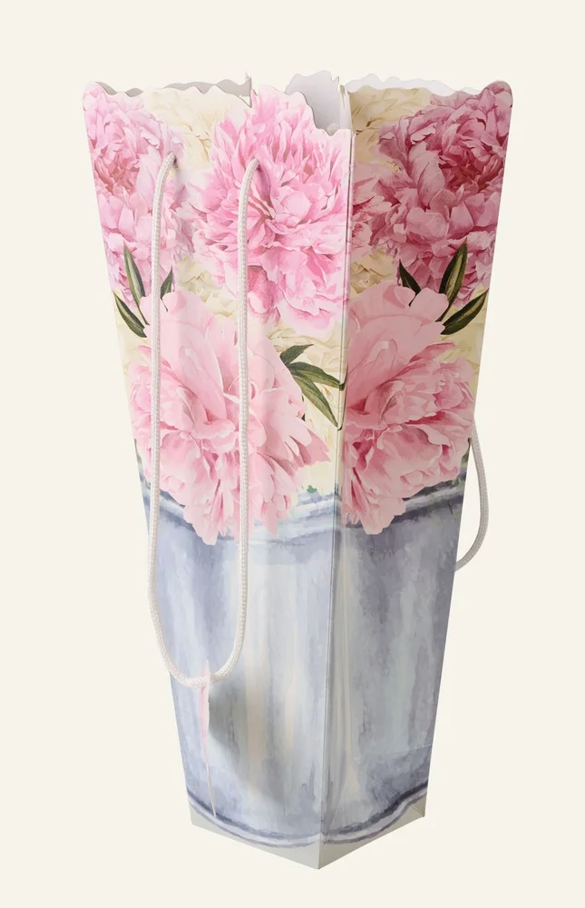 Blomsterpose multi rosa – 12x36x10 cm v:4561178