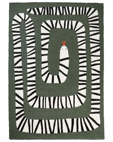 Teppe OKAPI Mørkegrønn 160 x 230 cm v:8611805