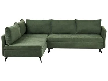 Hjørnesovesofa 3-seter KOGE Med oppbevaring Grønn Høyrevendt v:2247948 Hjørnesovesofa 3-seter KOGE Med oppbevaring Grønn Høyrevendt v:2247948