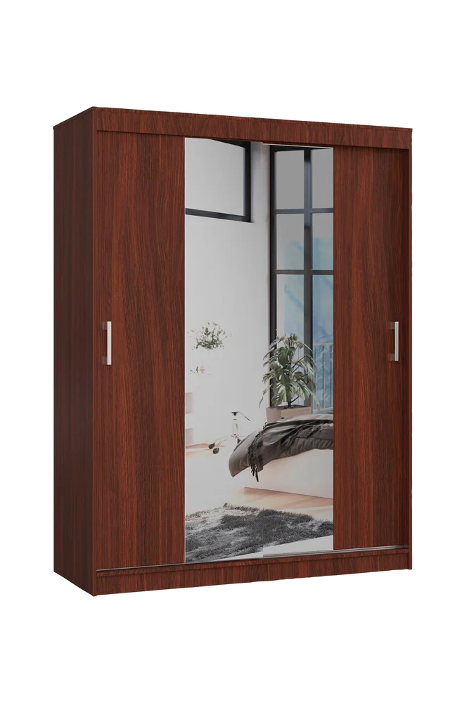 Akord Garderobe med skyvedører – Brun m v:5489612 Akord Garderobe med skyvedører – Brun m v:5489612
