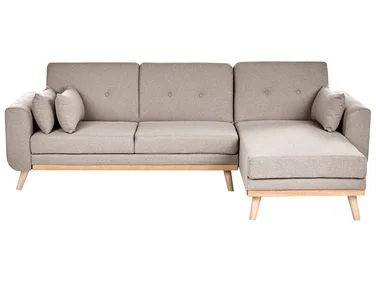 Hjørnesovesofa 3-seter KAARINA Beige Venstrevendt v:2890528 Hjørnesovesofa 3-seter KAARINA Beige Venstrevendt v:2890528