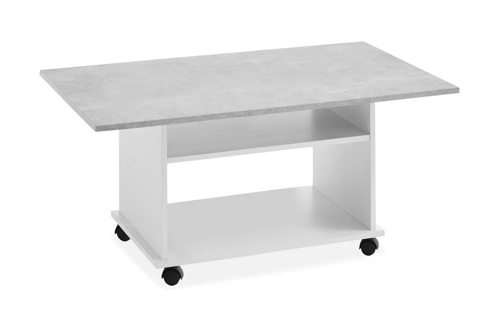 Azur Sofabord 100 cm med Oppbevaring Hylle på Hjul v:6789724 Azur Sofabord 100 cm med Oppbevaring Hylle på Hjul v:6789724