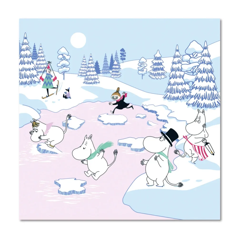 Mummitrollet serviett vinter 2022 33 x 33 cm 20-pakning v:1654624