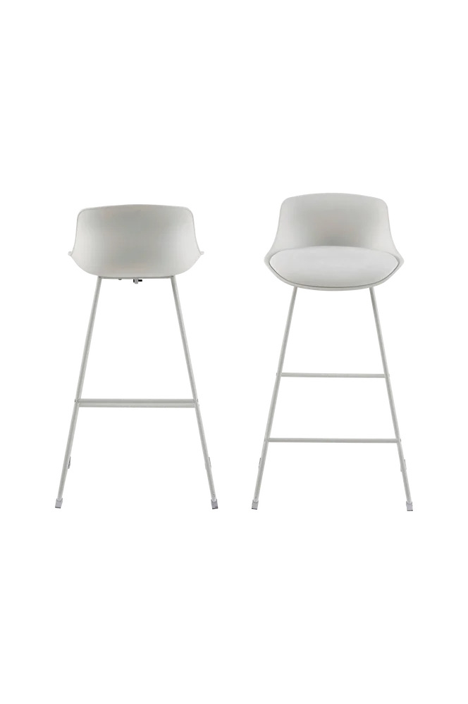 Adina 2-pack barstol – Hvit m v:990081 Adina 2-pack barstol – Hvit m v:990081