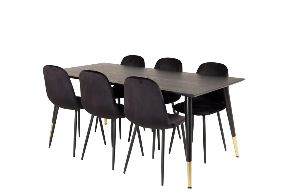 Daicy Spisegruppe 180 cm + 6 stk Pontus Spisestoler v:5218524