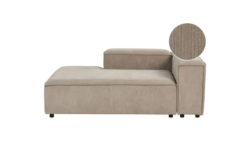 Schäslong Taupe, Svart Högervänd v:4658107