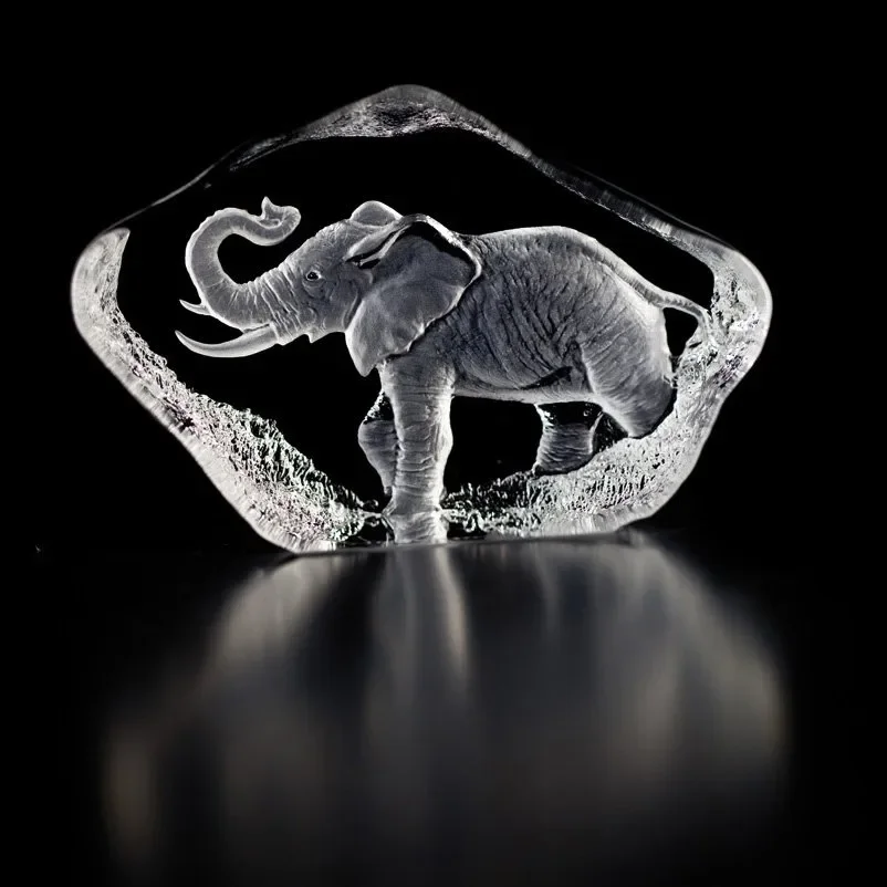 Wildlife glassminiatyr elefant v:747721 Wildlife glassminiatyr elefant v:747721