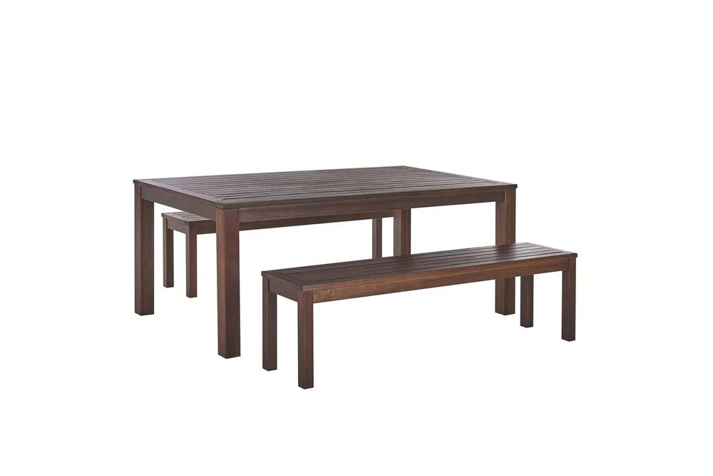 Matsalsset Beliani Tuscania Dark wood v:8250456